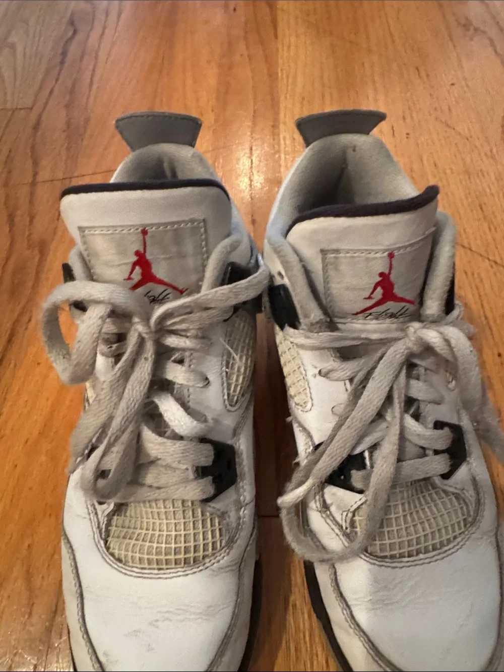 Nike Air Jordan Retro 4 White Cement Grade School